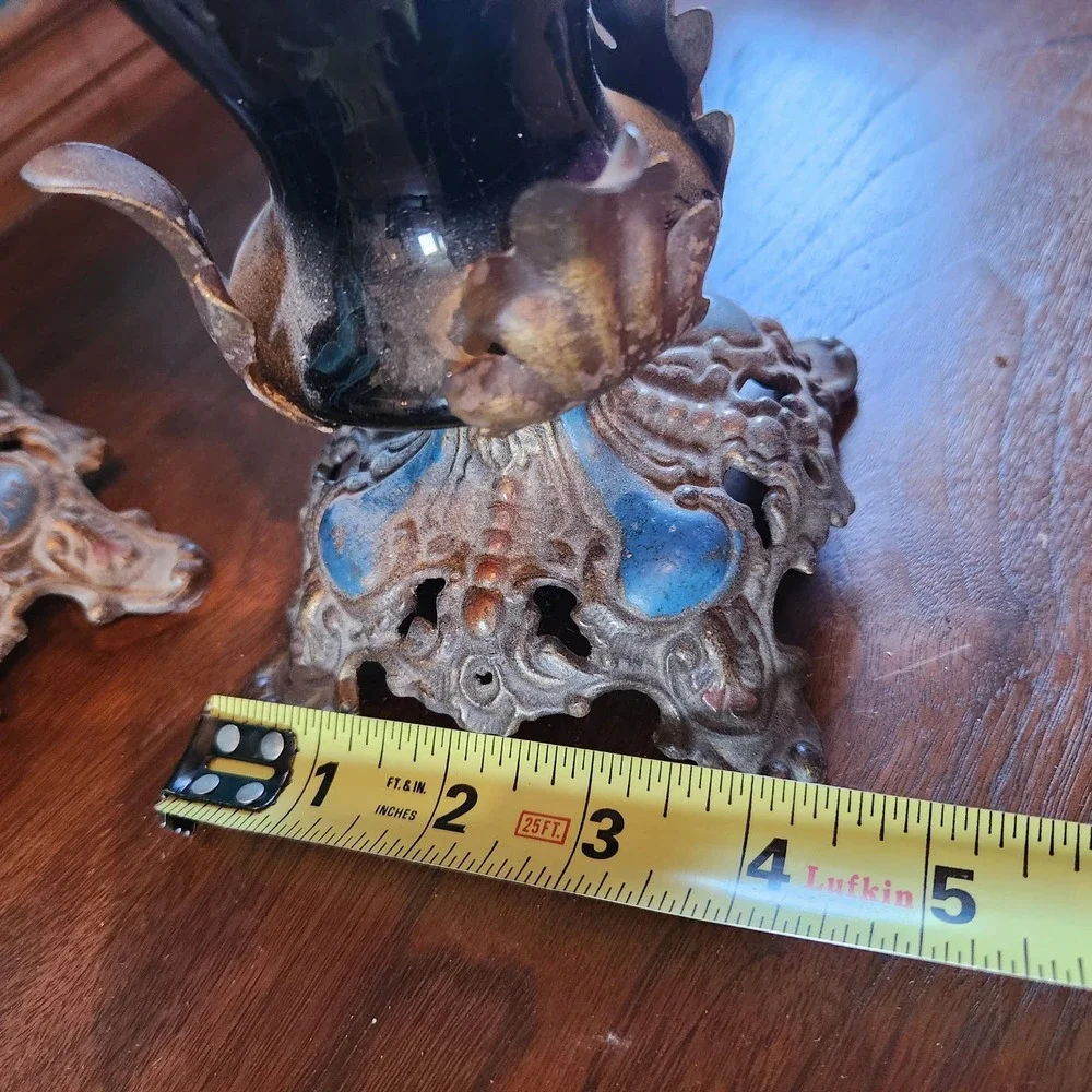 Pr Antique Boudoir Lamps, Art Deco Era, WORKS! French - Picture 9 of 12